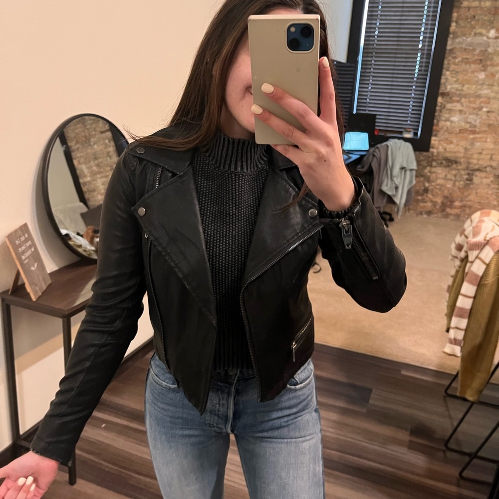 Blank NYC Leather Jacket XS